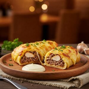 ROLLO GRATINADO (Pollo, Ternera o Mixto)