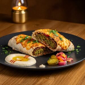 ROLLO GRATINADO FALAFEL VEGETAL